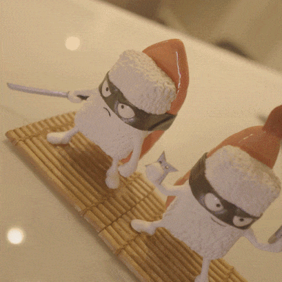 Teenage Mutant Ninja Sushi Figurines