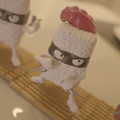 Teenage Mutant Ninja Sushi Figurines