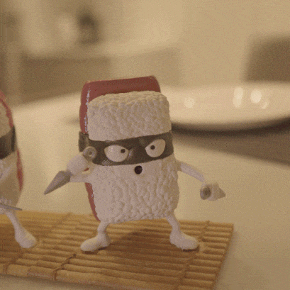 Teenage Mutant Ninja Sushi Figurines