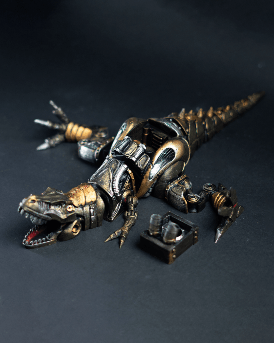 Articulated Steampunk T - Rex - The Phynagrin Show