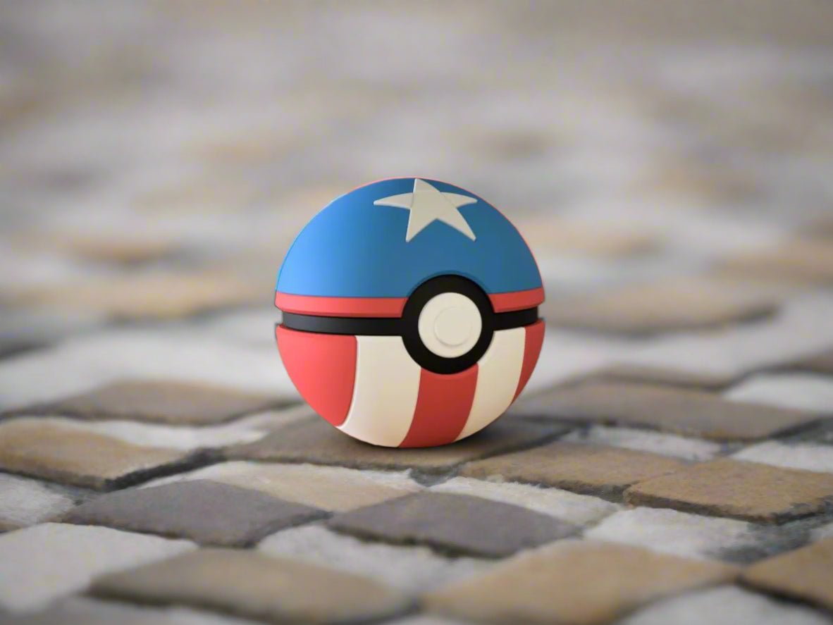 Captain America Styled Pokéball - The Phynagrin Show