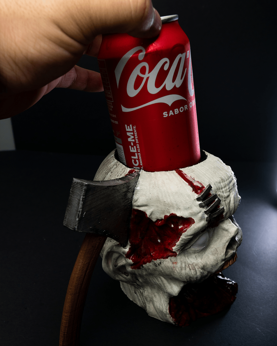 Zombie Head Can Holder - The Phynagrin Show
