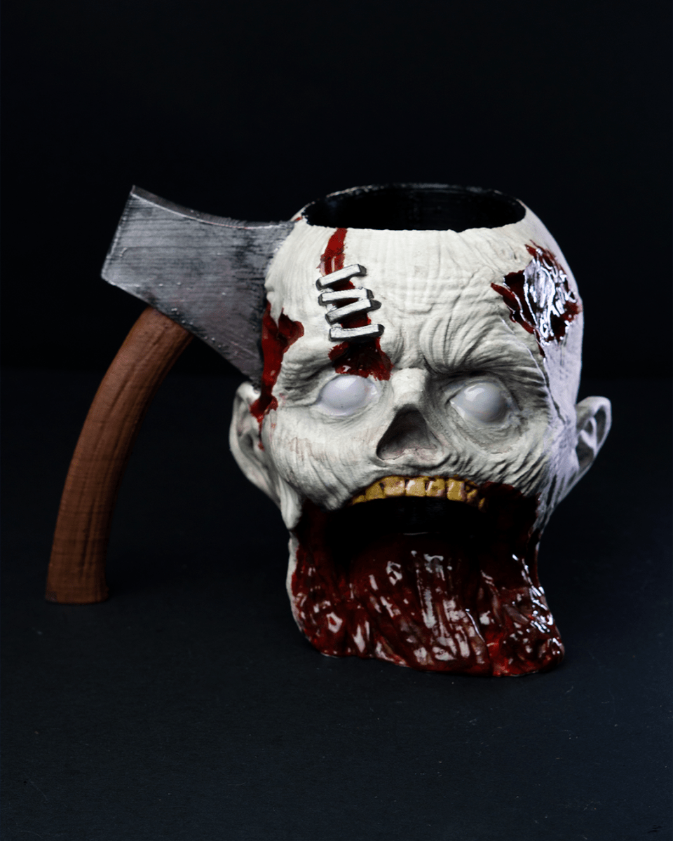 Zombie Head Can Holder - The Phynagrin Show