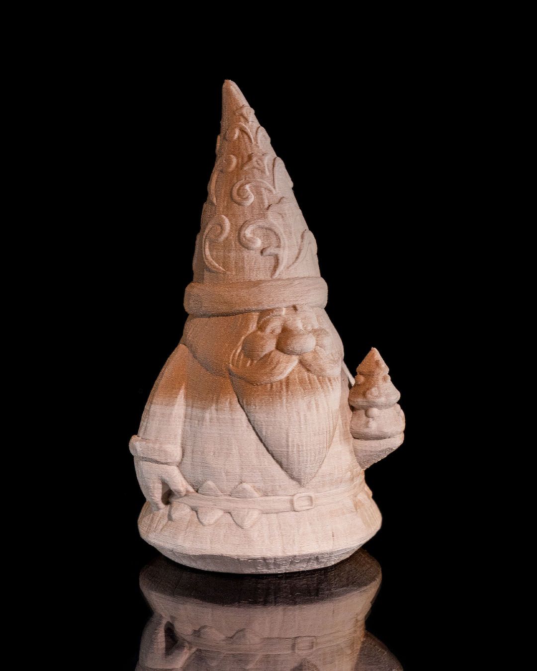 "Hand Carved" Santa Statuette