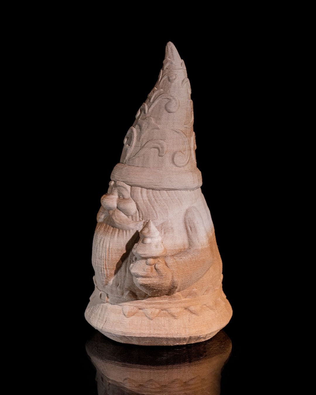 "Hand Carved" Santa Statuette