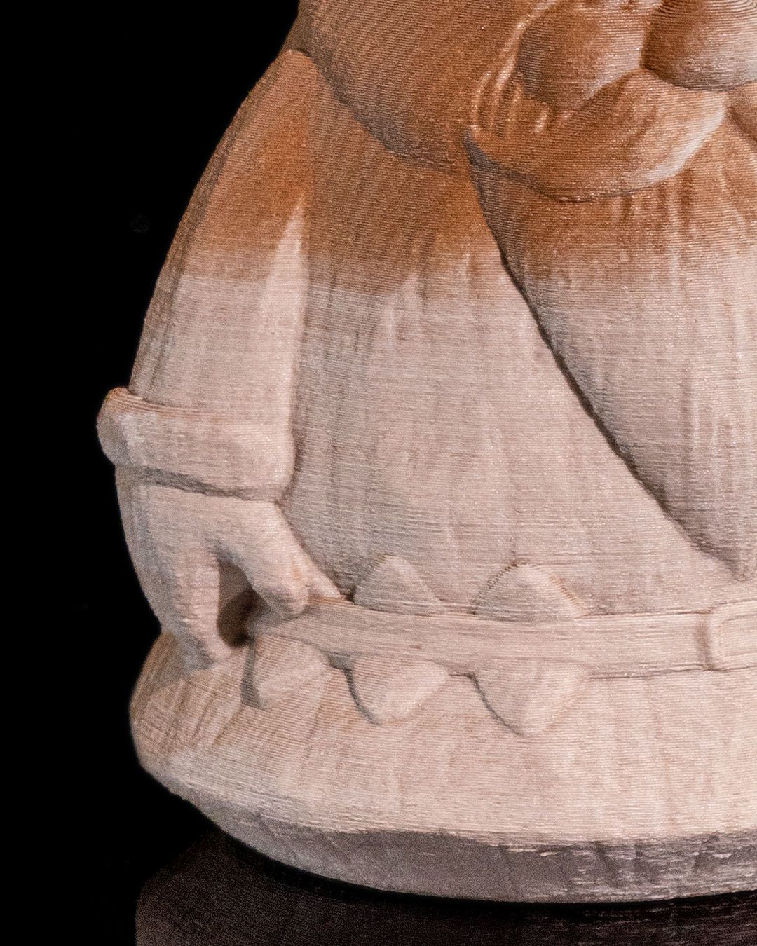 "Hand Carved" Santa Statuette