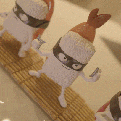 Teenage Mutant Ninja Sushi Figurines