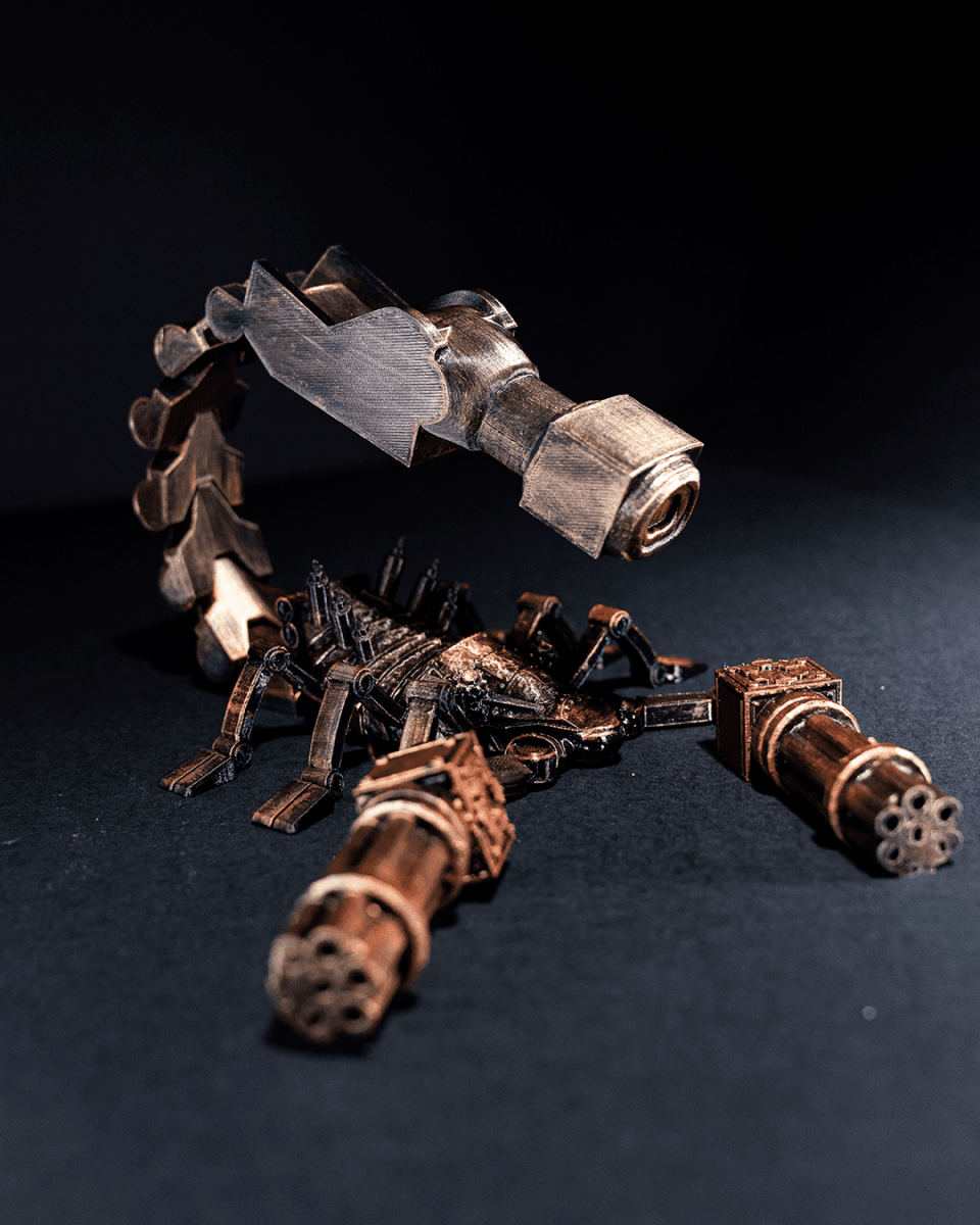 Articulated Steampunk Scorpion - The Phynagrin Show