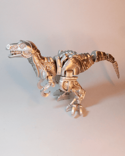 Articulated Steampunk Velociraptor - The Phynagrin Show