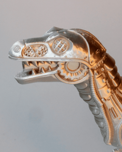 Articulated Steampunk Velociraptor - The Phynagrin Show