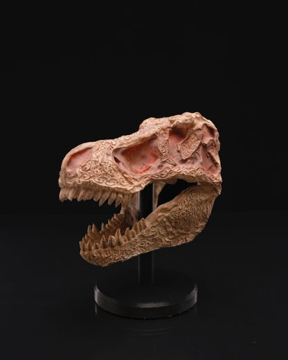 "Hand Carved" T - Rex Skull - The Phynagrin Show