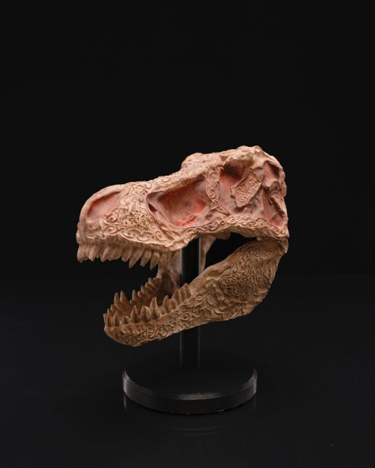"Hand Carved" T - Rex Skull - The Phynagrin Show