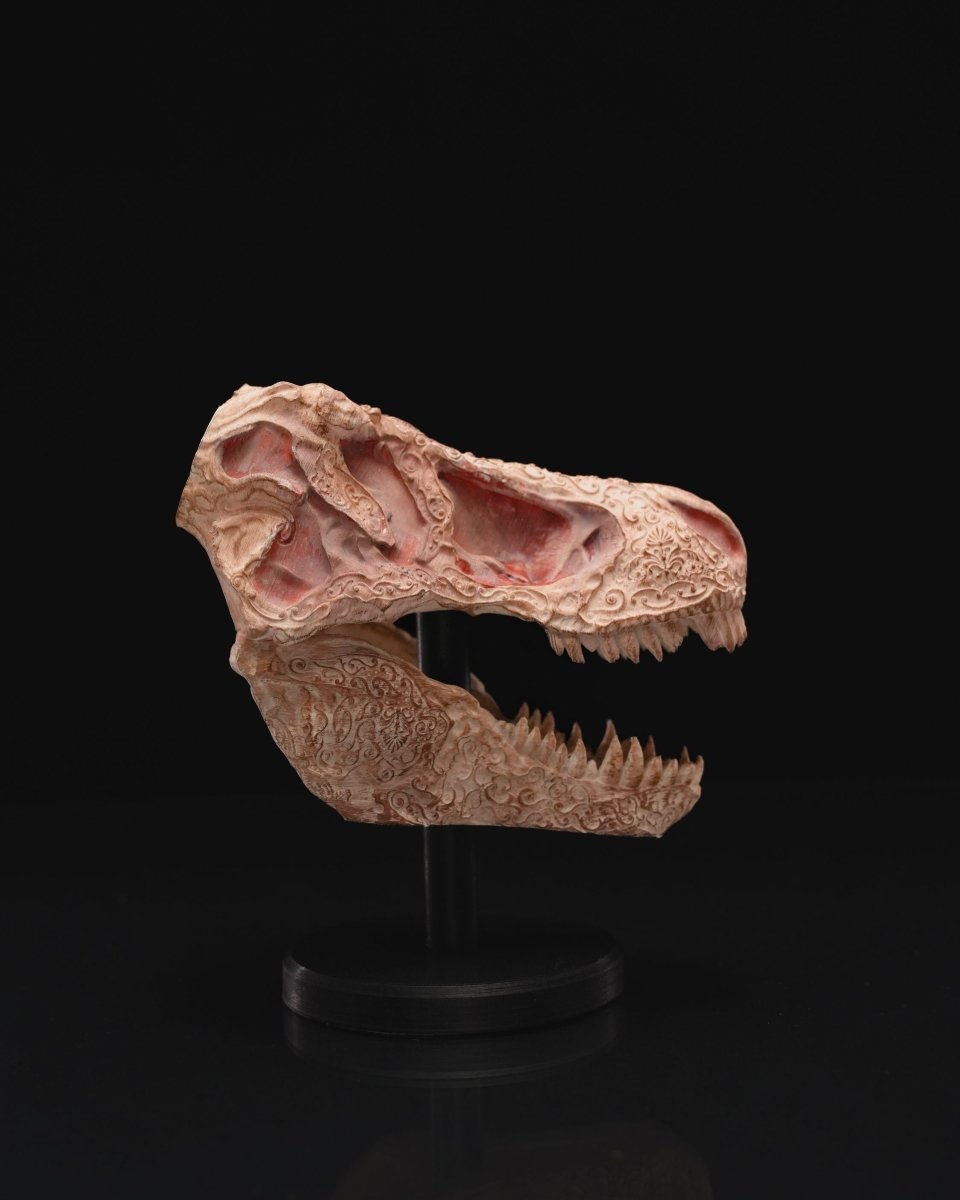 "Hand Carved" T - Rex Skull - The Phynagrin Show