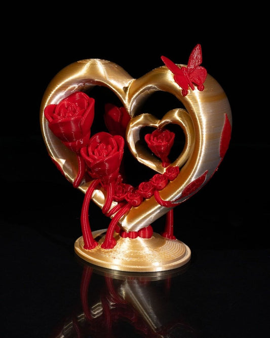 Koza Heart and Roses Ornament - The Phynagrin Show