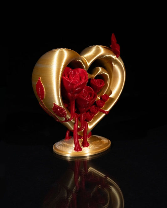 Koza Heart and Roses Ornament - The Phynagrin Show