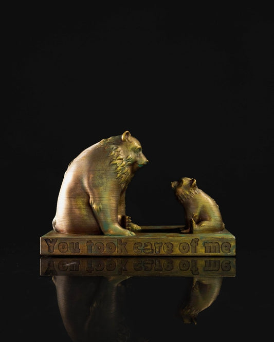 Mama Bear and Cub Statuette - The Phynagrin Show