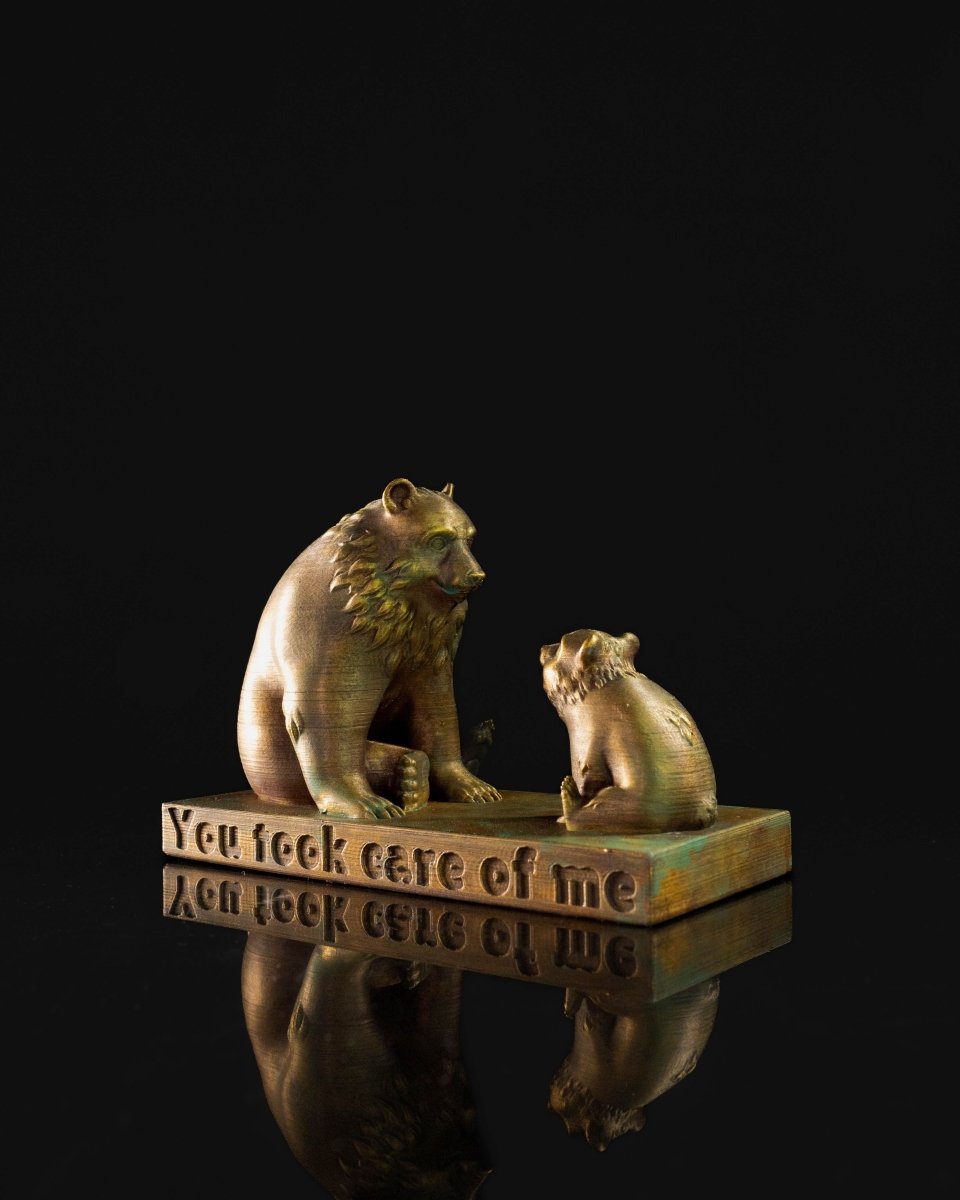 Mama Bear and Cub Statuette - The Phynagrin Show