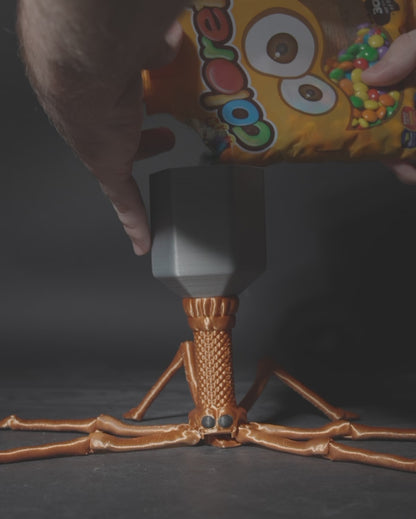 Articulated Bacteriophage Candy Dispenser