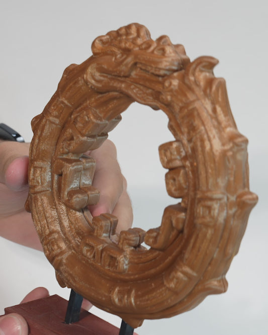 Aztec Ouroboros Statue