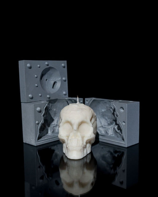 Skull Scent Candle Holder and Mold - The Phynagrin Show